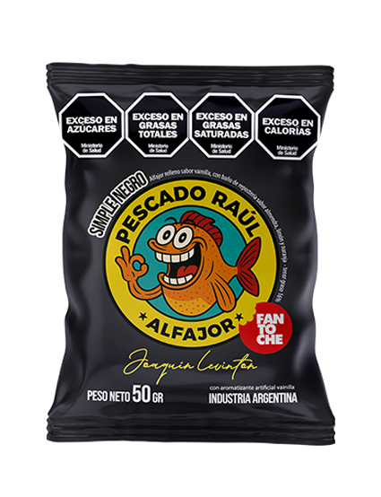 Alfajor Pescado Raul Negro